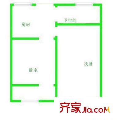 大江南里戶型圖戶型圖 2室1衛(wèi)1廚