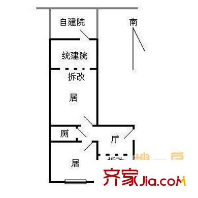 復(fù)康里戶型圖戶型圖 2室1廳1衛(wèi)1廚