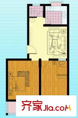 重華西里戶型圖戶型圖 2室1廳1衛(wèi)1廚