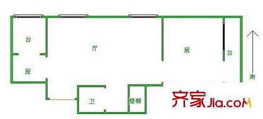亞中花園戶型圖戶型圖 1室1廳1衛(wèi)1廚