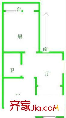 雅園里戶型圖戶型圖 2室1廳1衛(wèi)1廚