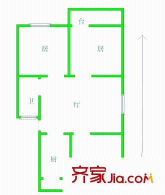 景湖里 3室 戶型圖
