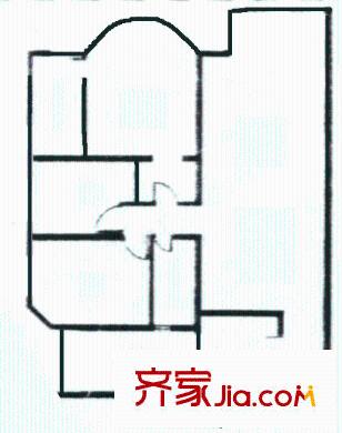 海珠半岛花园户型图3房2厅户型图 3室2厅
