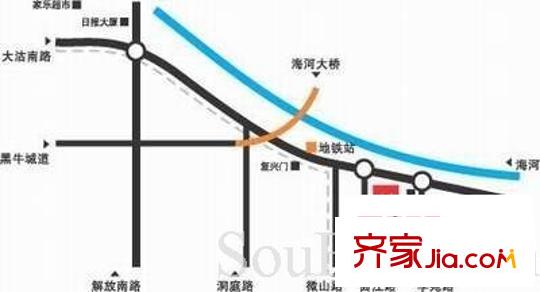 方正龍?zhí)靾@交通圖