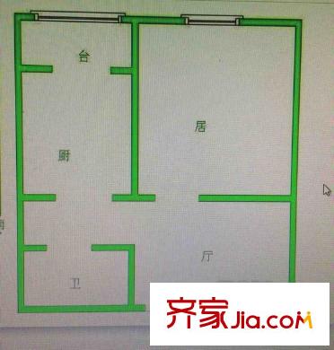 寬福里 1室 戶型圖