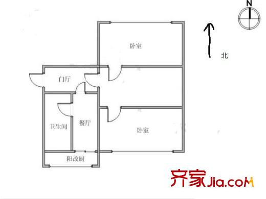 凌研里 2室 戶型圖