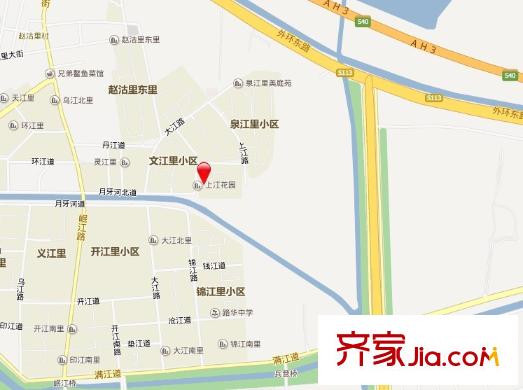 上江花園交通圖
