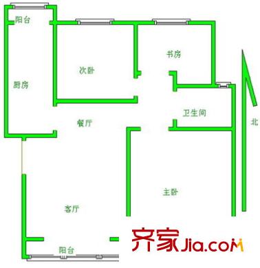 臨渭家園戶(hù)型圖戶(hù)型圖 2室1廳1衛(wèi)1廚