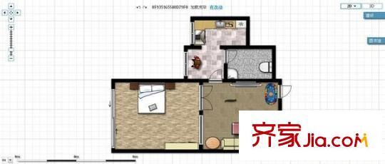 臨渭家園戶(hù)型圖 戶(hù)型圖 1室1廳1衛(wèi)1廚