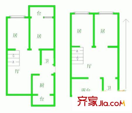 景逸園戶型圖戶型圖 4室1廳1衛(wèi)1廚