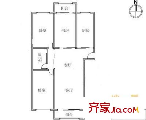 馨達(dá)園戶型圖戶型圖 3室2廳1衛(wèi)1廚
