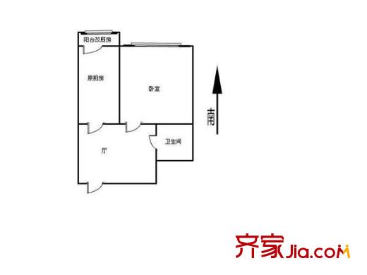 汶川里戶(hù)型圖戶(hù)型圖 1室1廳1衛(wèi)1廚