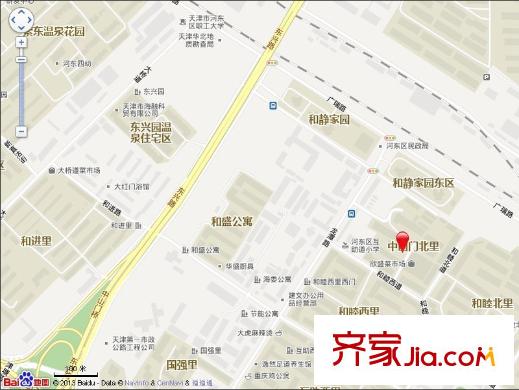 中山門北里交通圖