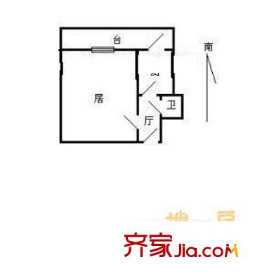 云山里戶型圖戶型圖 1室1廳1衛(wèi)1廚