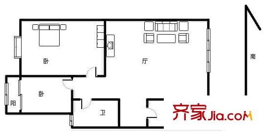 南華里?津南區(qū)戶型圖戶型圖 2室1廳1衛(wèi)1廚