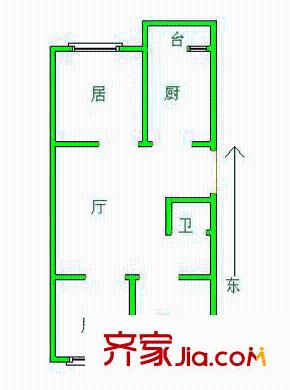 芳園里戶型圖戶型圖 3室1廳1衛(wèi)1廚