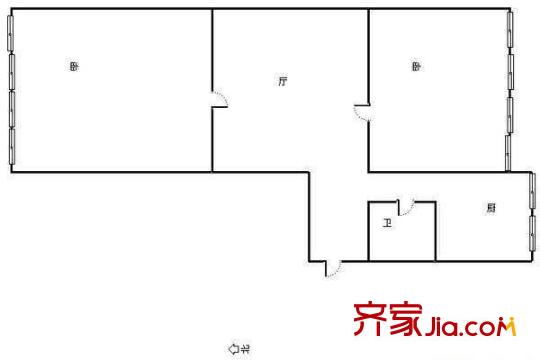 芳園里戶型圖戶型圖 2室1廳1衛(wèi)1廚