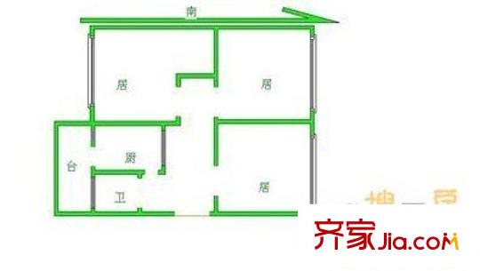 祥和里戶型圖戶型圖 3室1廳1衛(wèi)1廚