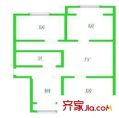 川南里戶型圖戶型圖 3室1衛(wèi)1廚