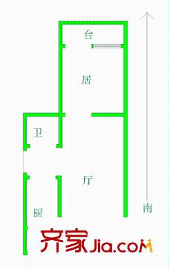 川南里戶型圖戶型圖 1室1廳1衛(wèi)1廚