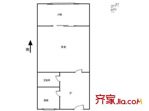 久仰里戶型圖戶型圖 1室1廳1衛(wèi)1廚
