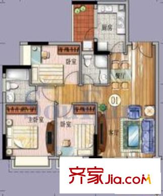 江源半岛花园C3栋-01单元 3室2厅2卫1厨