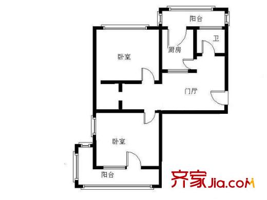 科海里 2室 戶型圖