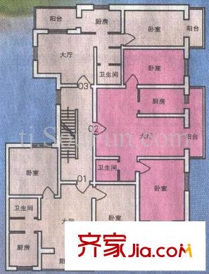 旭水藍(lán)軒戶型圖戶型圖 2室1廳1衛(wèi)1廚