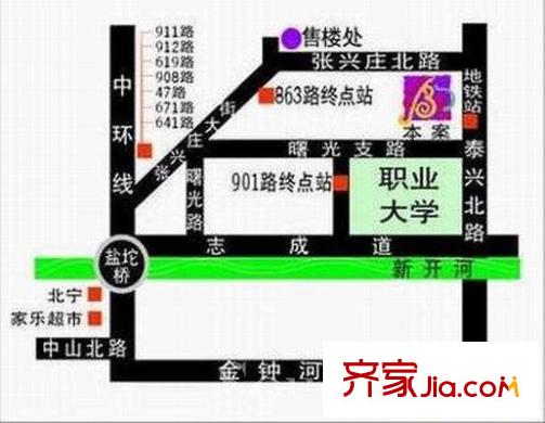 博德花園交通圖