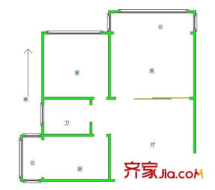 賓水北里戶(hù)型圖戶(hù)型圖 2室2廳2衛(wèi)2廚