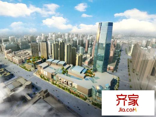 天津大悅城悅府外景圖全景效果圖
