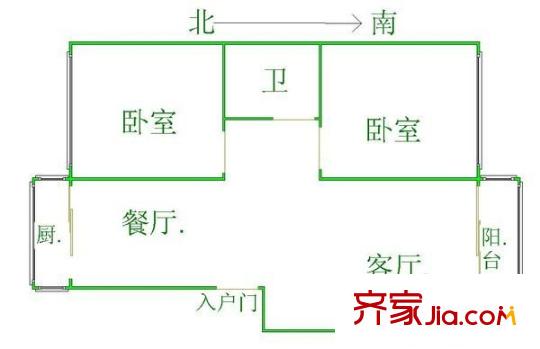 欣苑公寓戶(hù)型圖戶(hù)型圖 2室2廳1衛(wèi)1廚