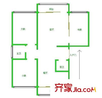 欣苑公寓戶(hù)型圖戶(hù)型圖 3室2廳2衛(wèi)1廚