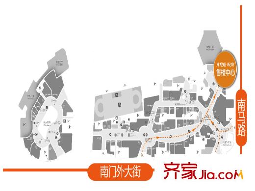 天津大悅城悅府交通圖區(qū)位圖