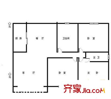 翠水園戶(hù)型圖戶(hù)型圖 4室1廳2衛(wèi)1廚