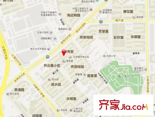 景秀里交通圖