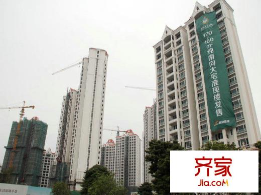 敏捷莱茵花园项目部分楼栋外景图(2013.01)