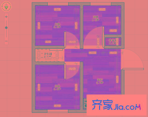 華章里 3室 戶型圖