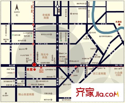 金融街南開中心交通圖
