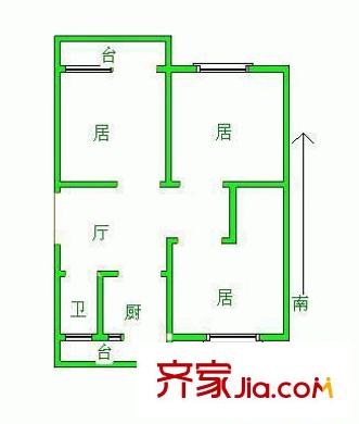 春艷里戶型圖 戶型圖 3室1廳1衛(wèi)1廚