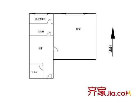 民宜里戶型圖戶型圖 1室1廳1衛(wèi)1廚