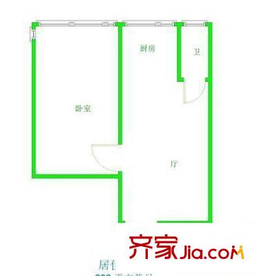 匯恒園戶型圖戶型圖 2室1廳1衛(wèi)1廚