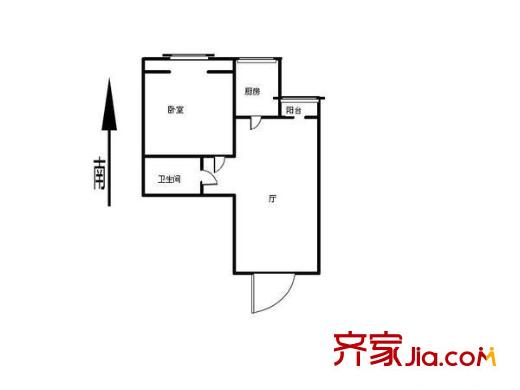 匯恒園戶型圖戶型圖 1室1廳1衛(wèi)1廚