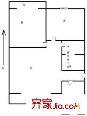 匯恒園 2室 戶型圖