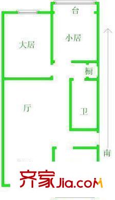 西園西里戶型圖戶型圖 3室1廳1衛(wèi)1廚