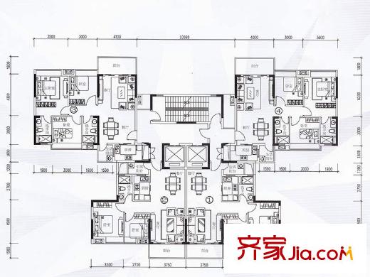 尚上名筑B1、B3栋平层图