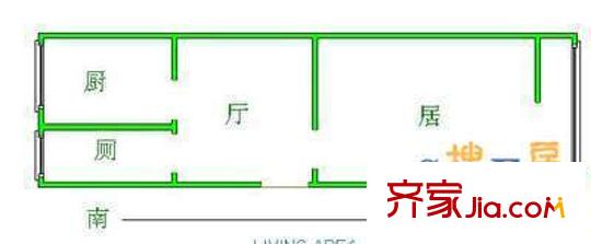 恩德西里戶型圖戶型圖 1室1廳1衛(wèi)1廚