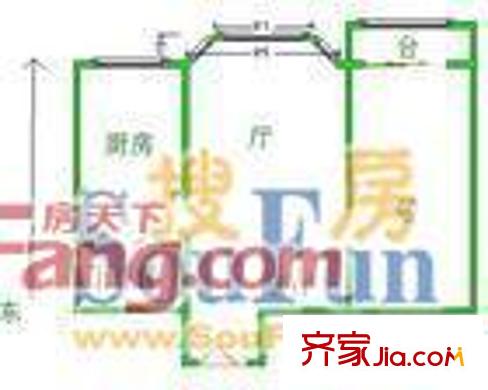 堤北里配套圖戶型圖