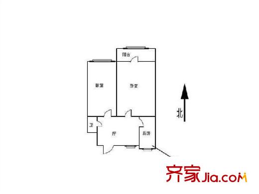 中宇里戶型圖戶型圖 1室1廳1衛(wèi)1廚