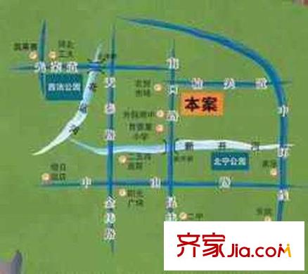 勝景花園交通圖